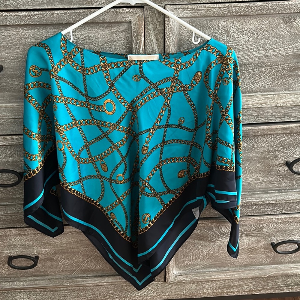 Michael Kors handkerchief pancho top